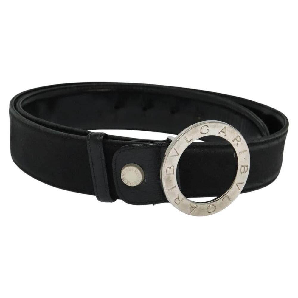 Bvlgari Canvas Leather Belt Black